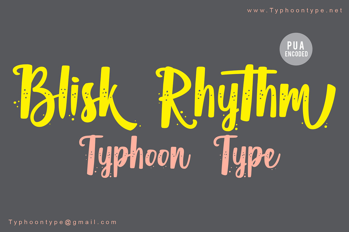 Blisk Rhythm font in Script Fonts - product preview 8