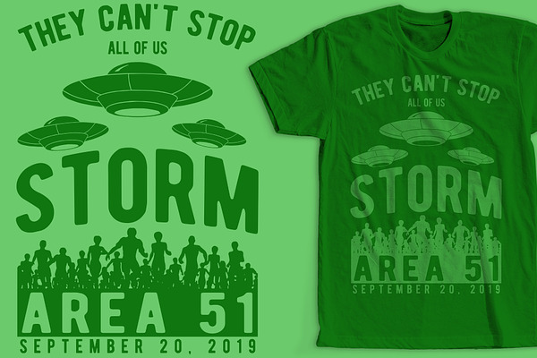 Storm Area 51 T-Shirt Design