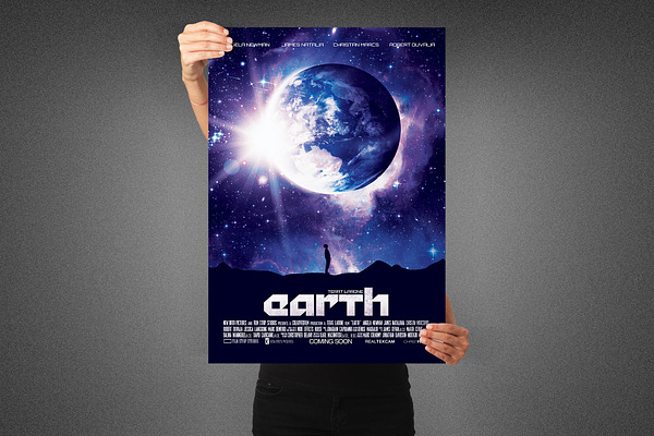 Earth Movie Poster Template