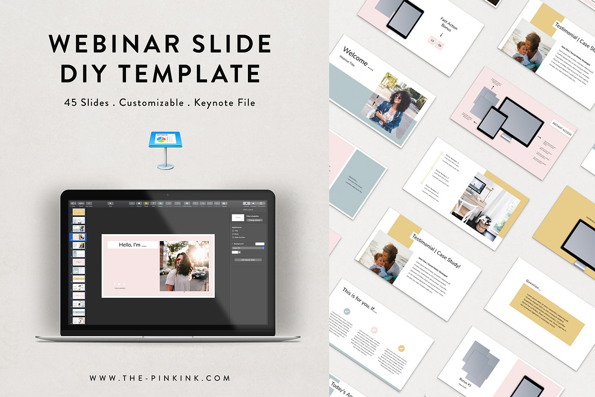 Webinar Slides DIY Template in Keynote Templates - product preview 8