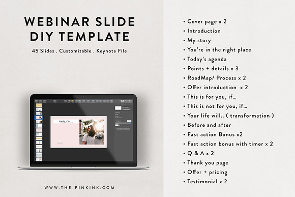 Webinar Slides DIY Template in Keynote Templates - product preview 2