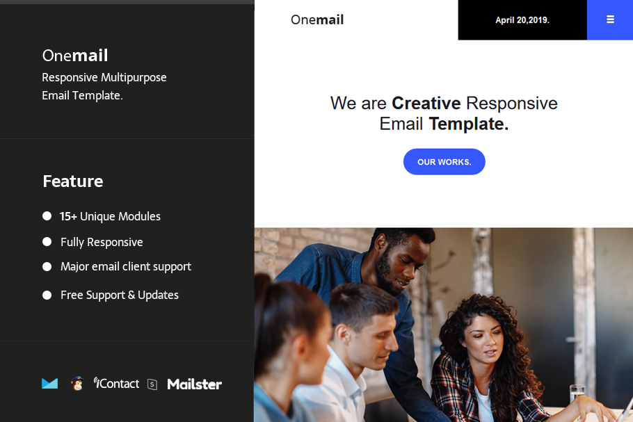 One Mail - Email Template in Mailchimp Templates - product preview 8
