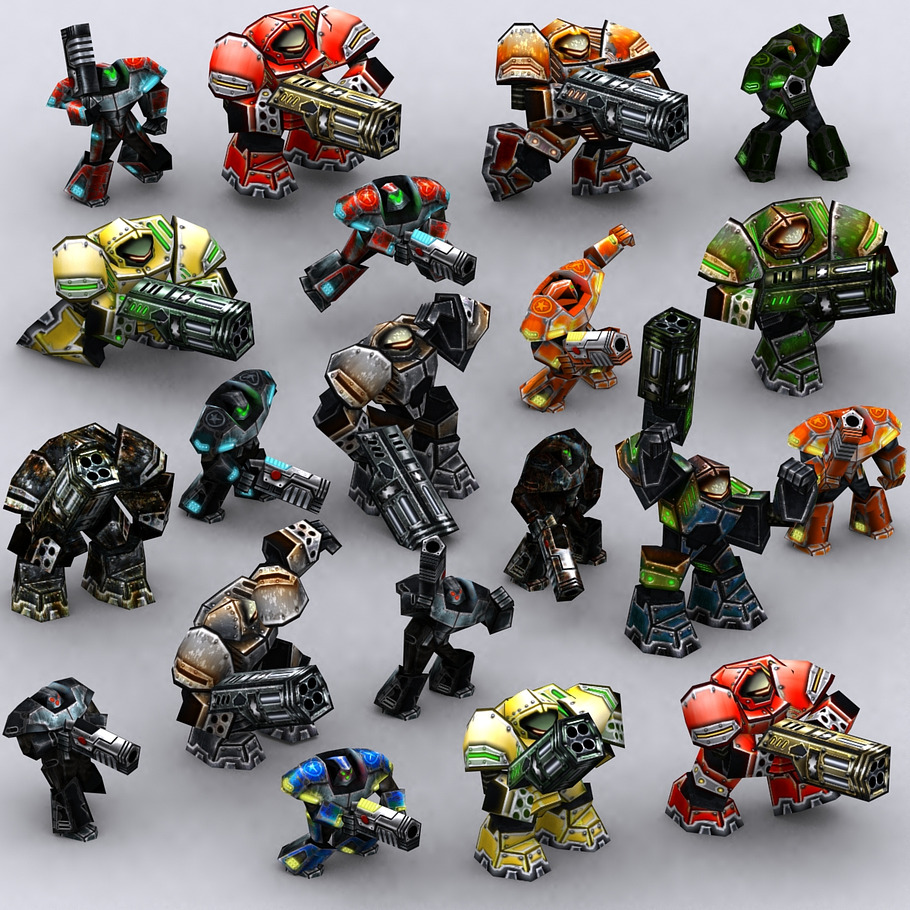 3DRT - Warbots Micromarines in Fantasy - product preview 13
