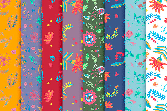 Floral Folklore Pattern Aid Kit in Textures - product preview 2