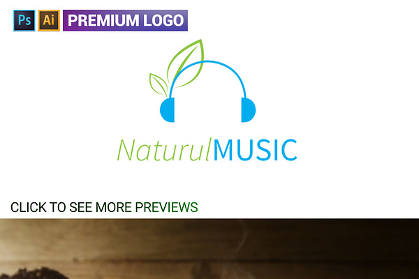 Green Natural Music Logo