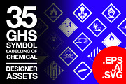 35 Symbol Chemicals Warning GHS