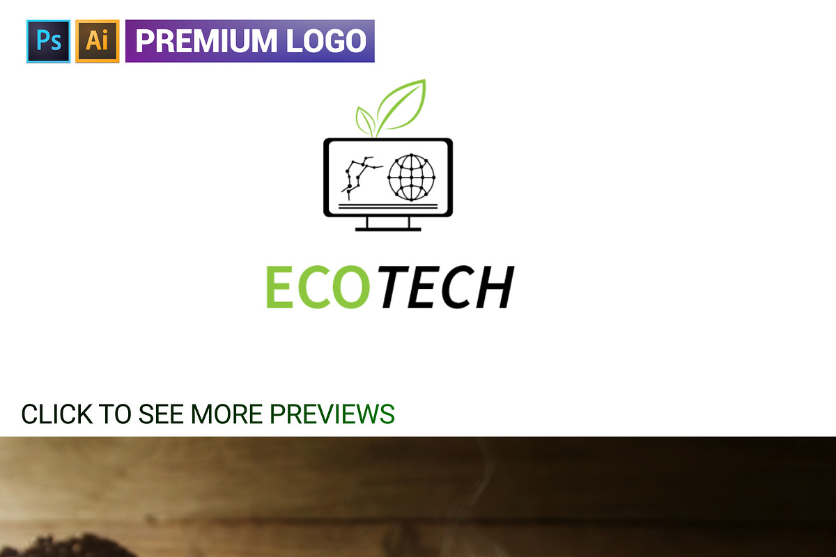 Green Eco Tech Logo in Logo Templates - product preview 8