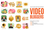 Video Bloggers Flat Set