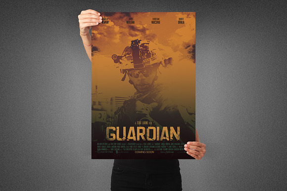 Guardian Movie Poster Template in Flyer Templates - product preview 4