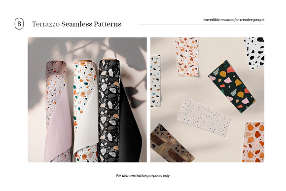 12 Terrazzo Seamless Patterns vol.2 in Patterns - product preview 1