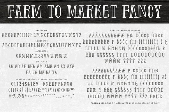 Farm to Market in Display Fonts - product preview 1