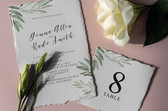 Wedding Day Mock-Up Tenderness in Print Mockups - product preview 1