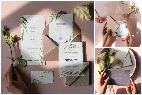 Wedding Day Mock-Up Tenderness in Print Mockups - product preview 12