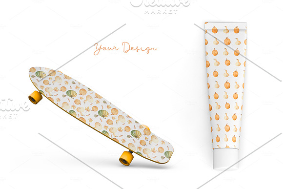 Watercolor Autumn PatternsCollection in Patterns - product preview 4