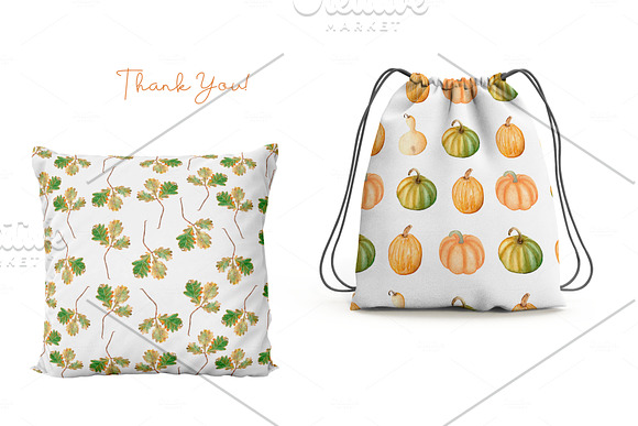 Watercolor Autumn PatternsCollection in Patterns - product preview 7
