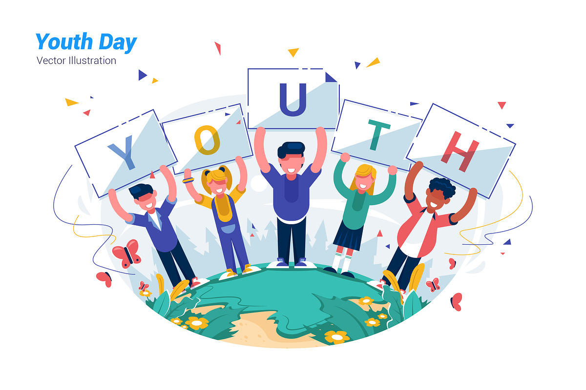 Youth Day - Vector Illustration in Illustrations - product preview 8