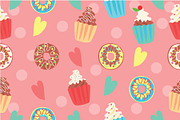 Cupcake Pattern - Illustration