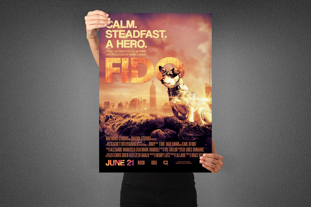 Fido Movie Poster Template in Flyer Templates - product preview 8