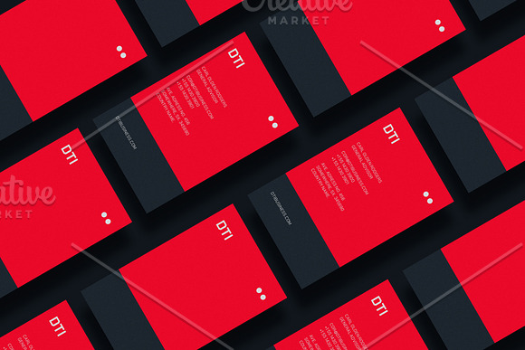 Business cards template: DTI in Business Card Templates - product preview 2