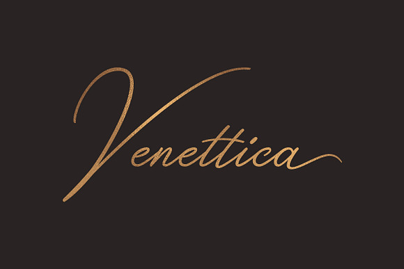 Venettica Signature Romantic Script in Script Fonts - product preview 1