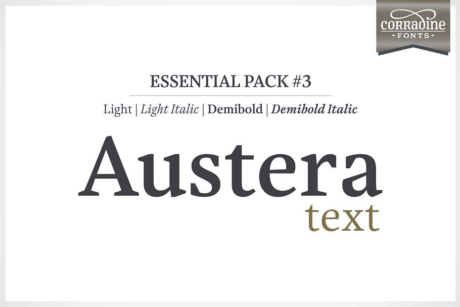 Austera Text Essential #3 in Serif Fonts - product preview 8