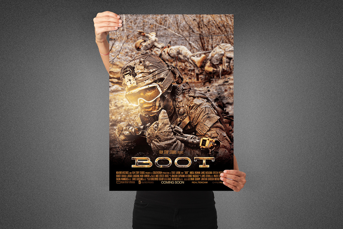 Boot Movie Poster Template in Flyer Templates - product preview 8