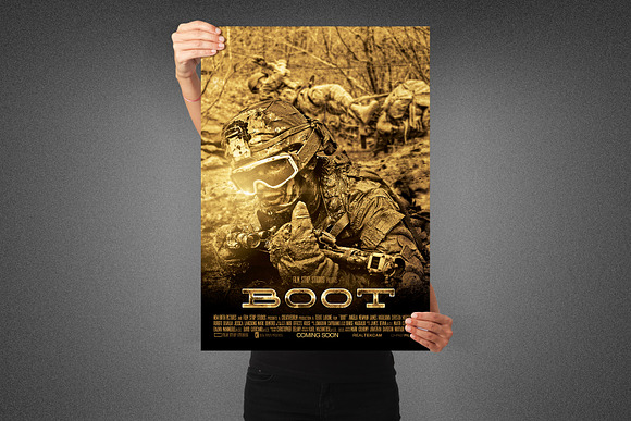 Boot Movie Poster Template in Flyer Templates - product preview 3