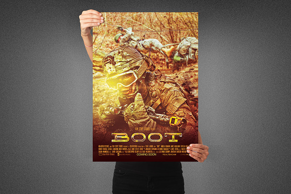 Boot Movie Poster Template in Flyer Templates - product preview 4