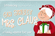 Oh Sweet Mrs. Claus Font Duo
