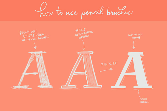 Font Lovers Lettering Brushes in Add-Ons - product preview 4
