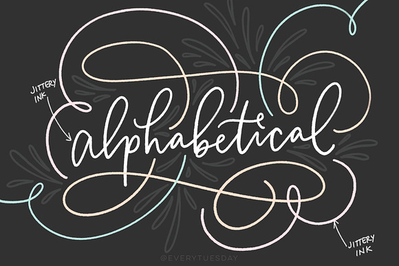 Font Lovers Lettering Brushes in Add-Ons - product preview 7