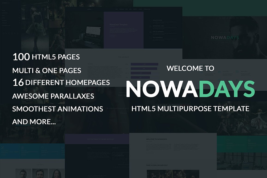 NowaDays Multipurpose HTML5 Template in HTML/CSS Themes - product preview 8