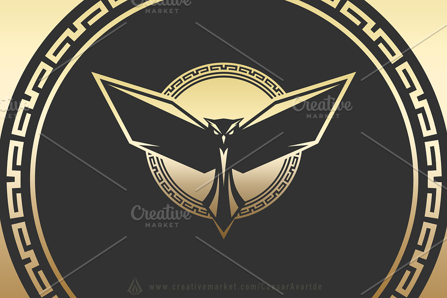 Athena Owl Logo Template