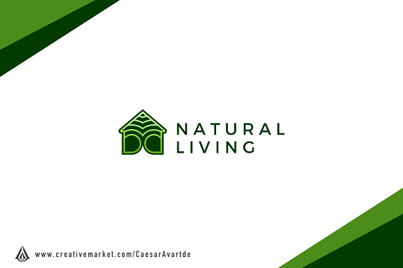 Natural Living Logo Template in Logo Templates - product preview 1