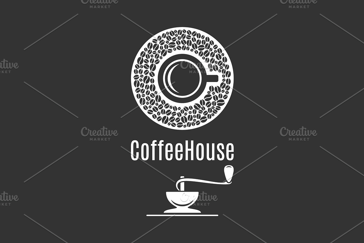 Coffee cup logo. Coffeehouse label. in Logo Templates - product preview 8