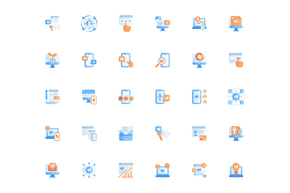 Digital Marketing Gradient Icons in Marketing Icons - product preview 3