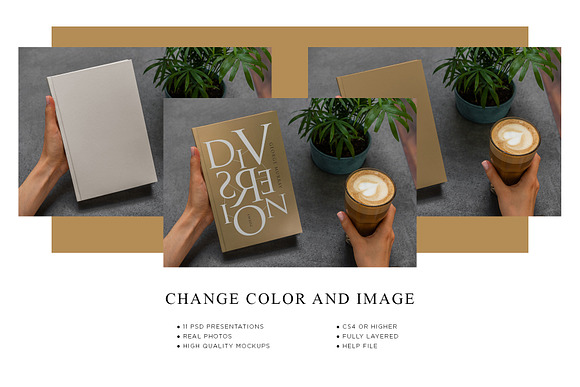Book Hardcover Lifestyle Mock-Up in Print Mockups - product preview 10