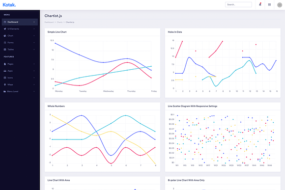 Kotak - Bootstrap Admin Dashboard in Bootstrap Themes - product preview 3