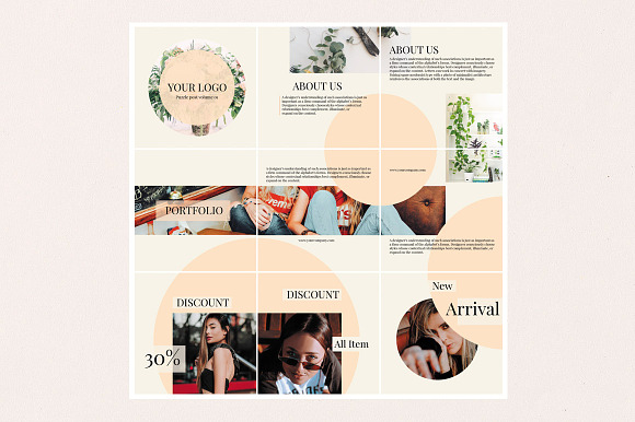 Instagram Post Puzzle Vol.01 in Instagram Templates - product preview 1
