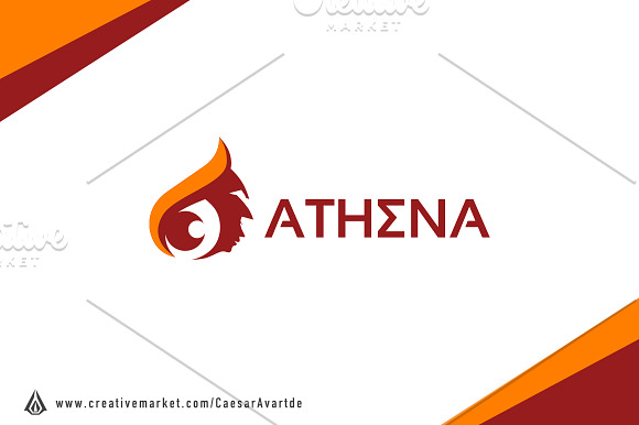 Athena Owl Eye Logo Template in Logo Templates - product preview 1