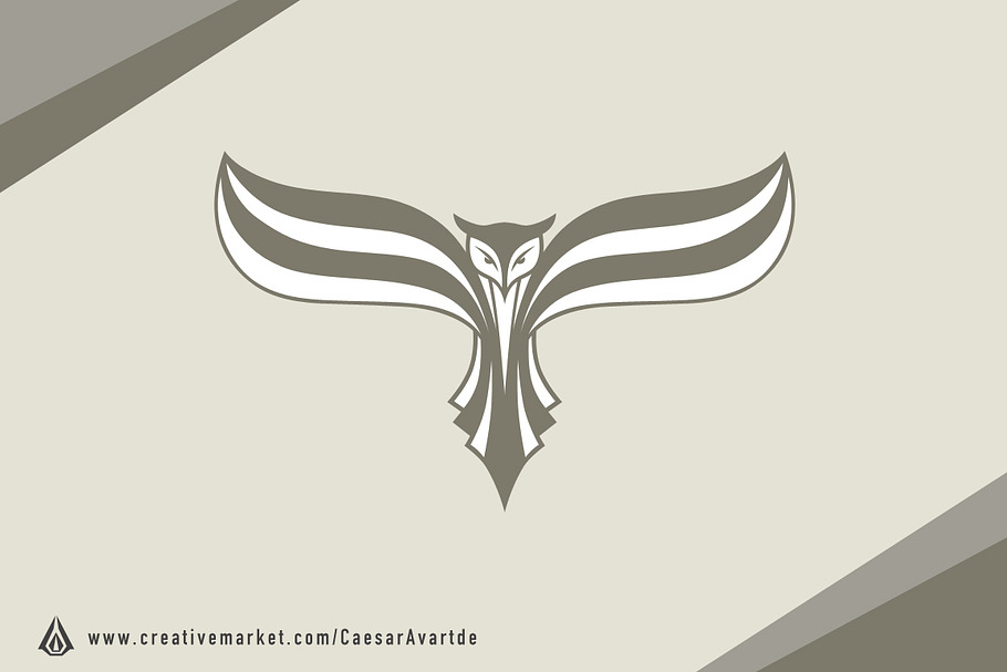 Flying Owl Logo Template