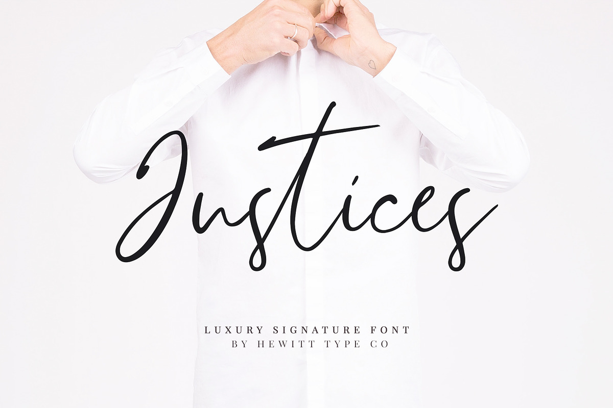 Justieces in Script Fonts - product preview 8