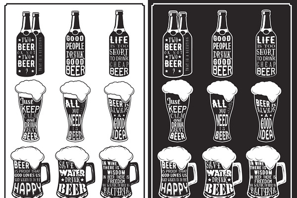Beer posters with quotes