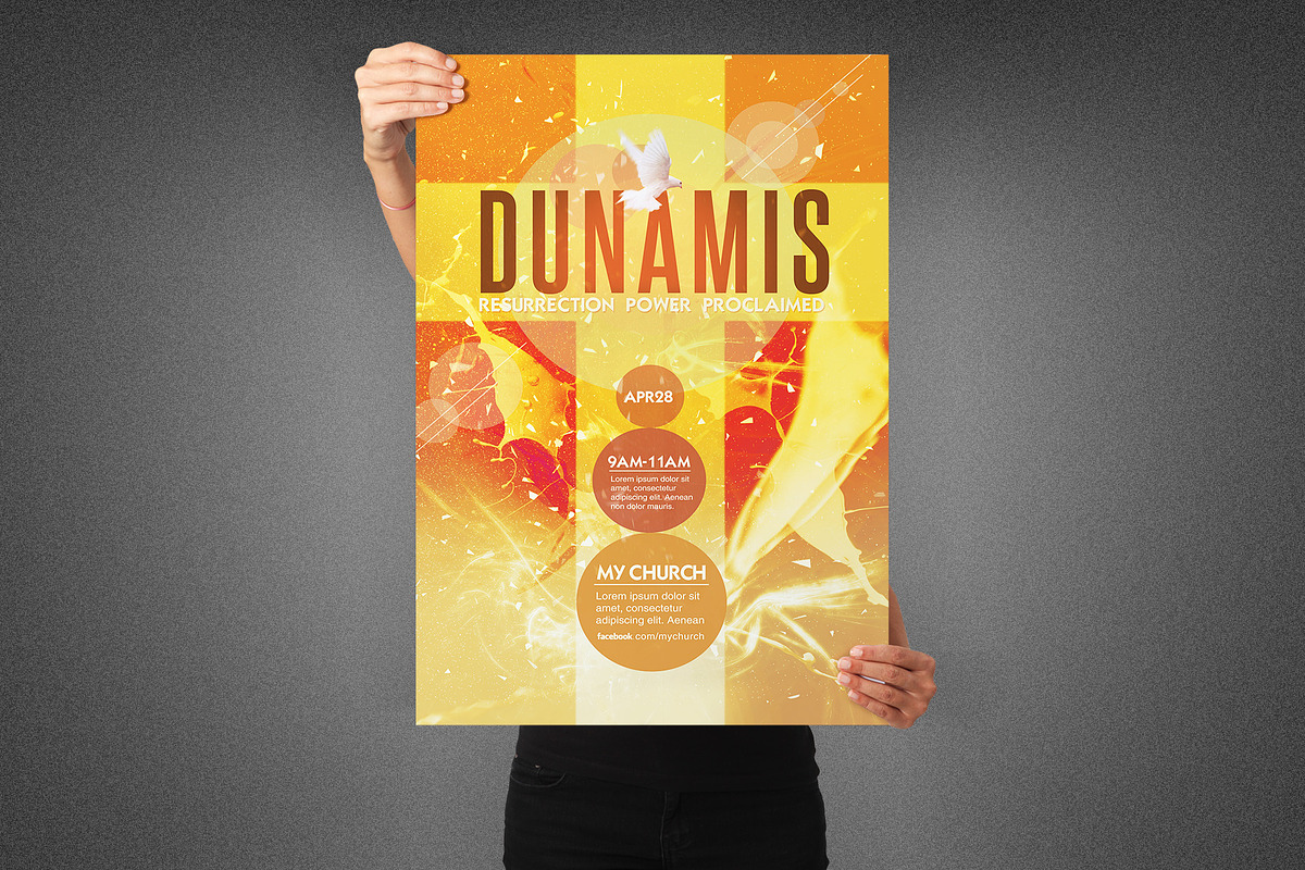 Dunamis Church Poster Template in Flyer Templates - product preview 8