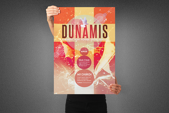 Dunamis Church Poster Template in Flyer Templates - product preview 1