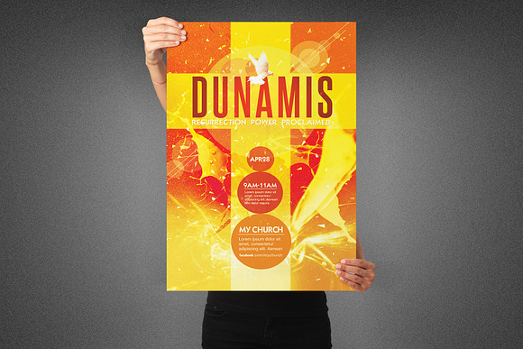 Dunamis Church Poster Template in Flyer Templates - product preview 2