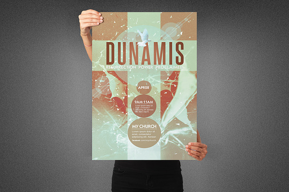 Dunamis Church Poster Template in Flyer Templates - product preview 3