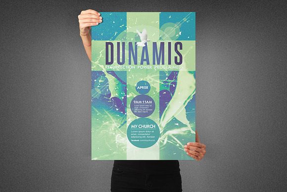 Dunamis Church Poster Template in Flyer Templates - product preview 5