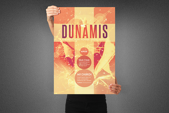 Dunamis Church Poster Template in Flyer Templates - product preview 6