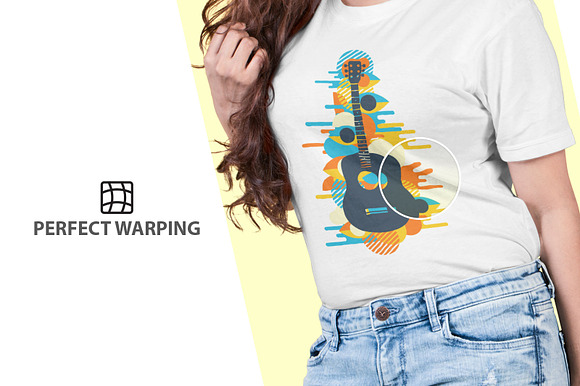 Female t-shirt Mockup-V-2-001 in Product Mockups - product preview 2